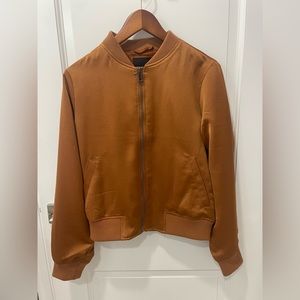 Silk bomber jacket